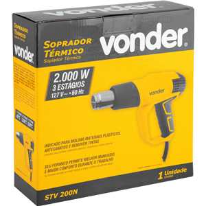 Soprador térmico, 2.000 W, 127 V~, STV 200N VONDER