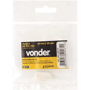 Ponta de feltro 10 mm x 20 mm, VONDER