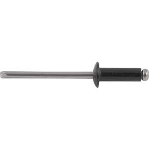 Rebite de repuxo 3,2 mm x 12,0 mm, preto, 312, caixa com 1.000 peças VONDER