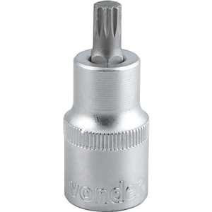 Soquete multidentado, curto, com encaixe de 1/2", M12, VONDER