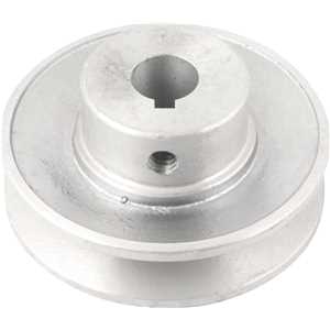 Polia de alumínio 1 canal, perfil A, 80 mm com furo de 5/8" - 15,9 mm, VONDER