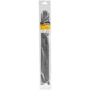 Abraçadeira de nylon preta, 400 mm x 7,2 mm com 10 peças VONDER