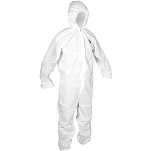 Macacão com capuz, branco, tamanho G, AI 30 PPL, VONDER