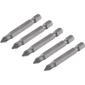 Jogo de bits ponteira pozidrive, com encaixe 1/4", nº 1 x 50 mm, VONDER