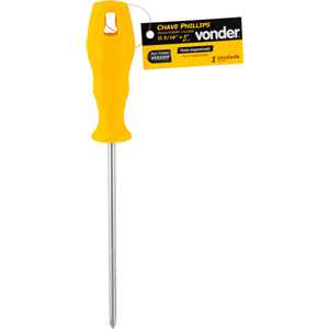 Chave phillips 3/16" x 5", aço cromo vanádio, VONDER