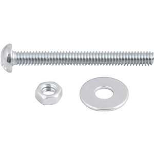 Parafuso máquina cabeça redonda, 5/32" x 1.1/2" BSW, com porca e arruela lisa, VONDER