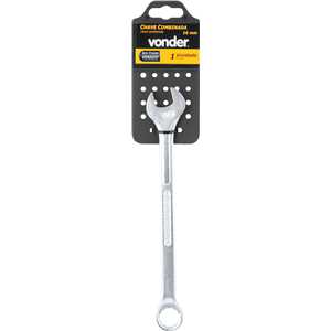 Chave combinada 16 mm, aço cromo vanádio, encartelada, VONDER