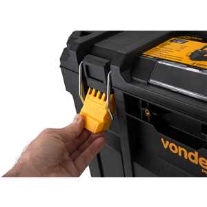 Caixa plástica para ferramentas, com rodas, CRV 900 VONDER PLUS