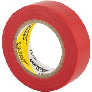 Fita isolante, 19 mm x 10 m, vermelha, VONDER PLUS