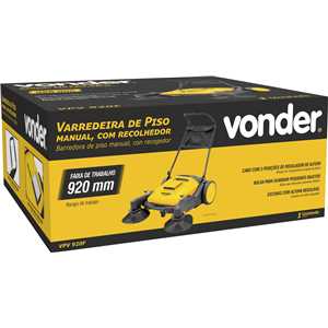 Varredeira manual para piso com recolhedor VPV 920F VONDER