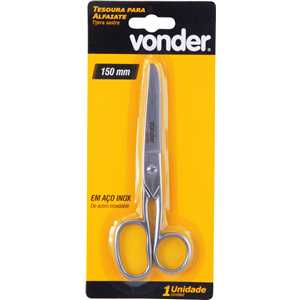 Tesoura para alfaiate, 15 cm, metálica, VONDER