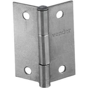 Dobradiça para porta 1.1/2", em ferro polido, VONDER