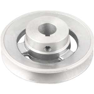 Polia de alumínio 1 canal, perfil A, 100 mm com furo de 3/4" - 19,1 mm, VONDER