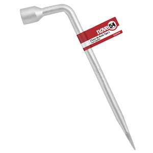 Chave de roda tipo L, com espátula, 19 mm, NOVE54