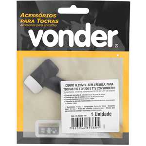 Corpo flexível, sem válvula, para tochas TIG TTV 200 e TTV 206 VONDER