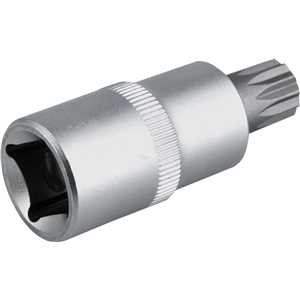Soquete multidentado, curto, com encaixe de 1/2", M12, VONDER
