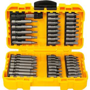 Jogo de bits/ponteiras, com 46 peças, encaixe sextavado de 1/4", VONDER