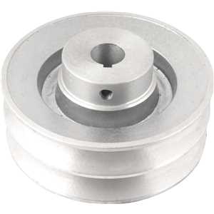 Polia de alumínio 2 canais, perfil B, 120 mm com furo de 3/4" - 19,1 mm, VONDER