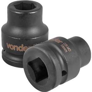 Soquete sextavado de impacto, encaixe de 3/4" x 18,0 mm, VONDER
