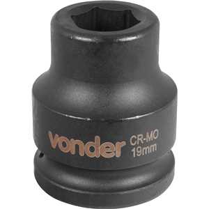 Soquete sextavado de impacto, encaixe de 3/4" x 19,0 mm, VONDER