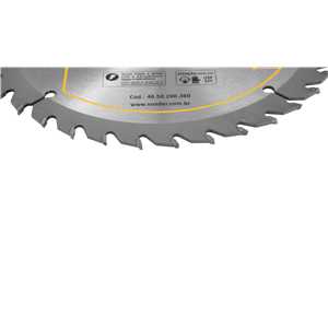 Lâmina de serra circular com dentes de metal duro/vídea, 200 mm x 30 mm, 36 dentes, VONDER