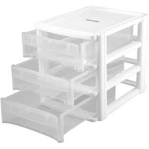 Organizador plástico com 3 gavetas, OPV 0271, VONDER