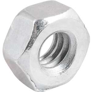 Porca sextavada 1/4" UNC, zincada, cartela com 10 peças, VONDER