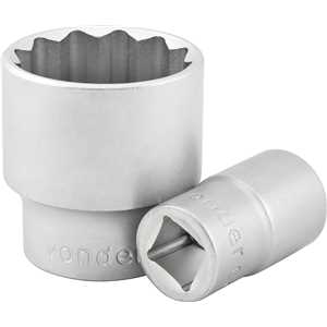 Soquete estriado com encaixe de 3/4", 38 mm, VONDER