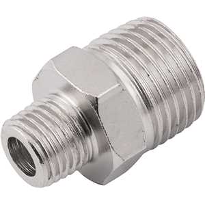 Adaptador/niple de redução, rosca, 1/2" macho x 1/4" macho, VONDER