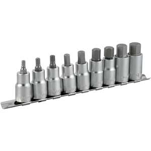 Jogo de soquetes hexagonais, encaixe 1/2", 3/16 a 5/8", VONDER