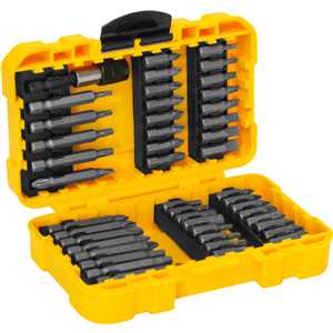 Jogo de bits/ponteiras, com 46 peças, encaixe sextavado de 1/4", VONDER
