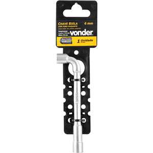 Chave biela com furo passante, 6 mm, VONDER