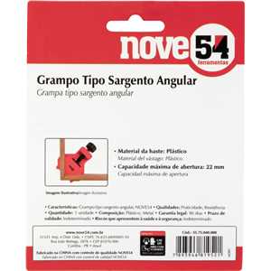Grampo tipo sargento angular, NOVE54