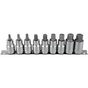 Jogo de soquetes hexagonais, encaixe 1/2", 3/16 a 5/8", VONDER
