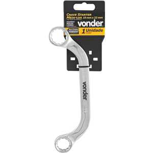 Chave starter/estrela meia-lua, 19 mm x 22 mm, VONDER