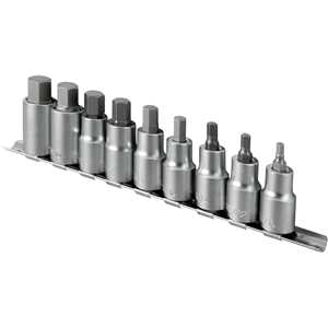 Jogo de soquetes hexagonais, encaixe 1/2", 3/16 a 5/8", VONDER