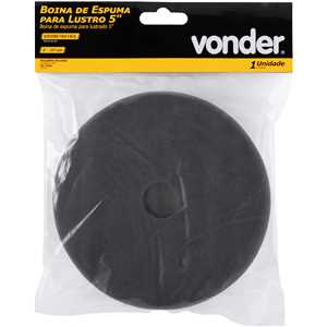 Boina de espuma para lustro 5", para politriz roto-orbital, VONDER