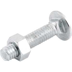 Parafuso francês zincado, 5/16" x 1.1/2", com porca, VONDER