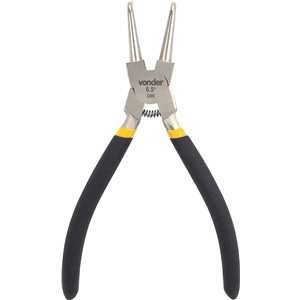 Alicate para anéis interno, bico curvo, 6.1/2", VONDER