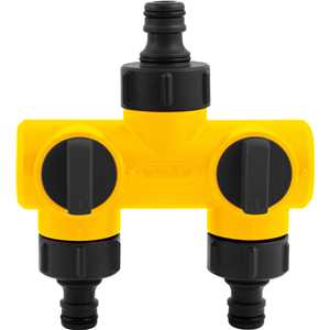 Adaptador múltiplo para mangueira com 2 saídas e regulador de fluxo individual AMV 020, VONDER