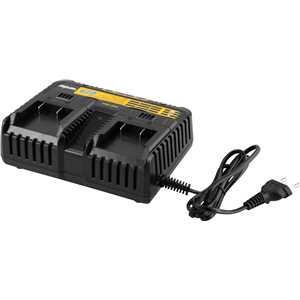 Carregador de bateria duplo, 18 V, linha intercambiável, carregamento convencional, ICBV 1841, VONDER