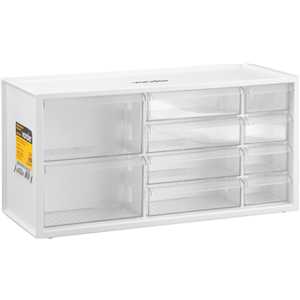 Organizador plástico com 10 gavetas, OPV 0378, VONDER