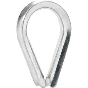 Anilha/sapatilho para cabo de aço, 4,76 mm - 3/16", inox VONDER