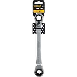 Chave estrela com catraca reversível, 16 mm x 17 mm e 18 mm x 19 mm, VONDER