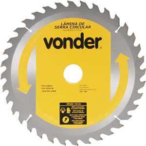 Lâmina de serra circular com dentes de metal duro/vídea, 400 mm x 30 mm, 48 dentes, VONDER
