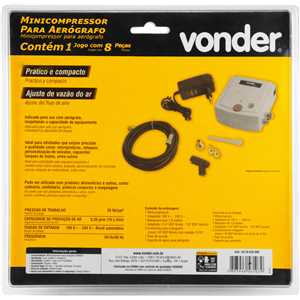 Minicompressor para reposição no Aerógrafo (62.20.010.000) VONDER