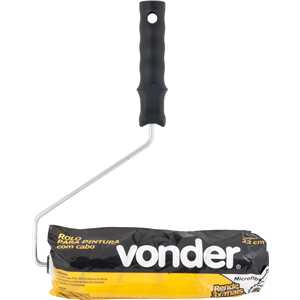 Rolo de microfibra para pintura, 23 cm, com suporte, RPV 2012, VONDER