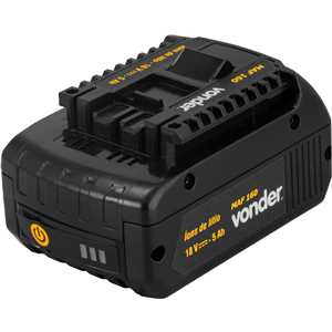 Bateria íons de lítio, 18 V, 5 Ah, para Máquina para Arquear Fita MAF 160 e MAF 190 VONDER