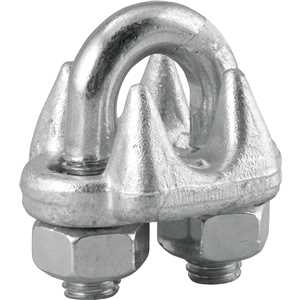 Clips para cabo de aço 1/2" - 12,70 mm, pesado, VONDER PLUS