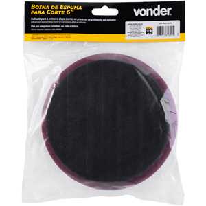 Boina de espuma para corte 6", para politriz rotativa ou roto-orbital, VONDER